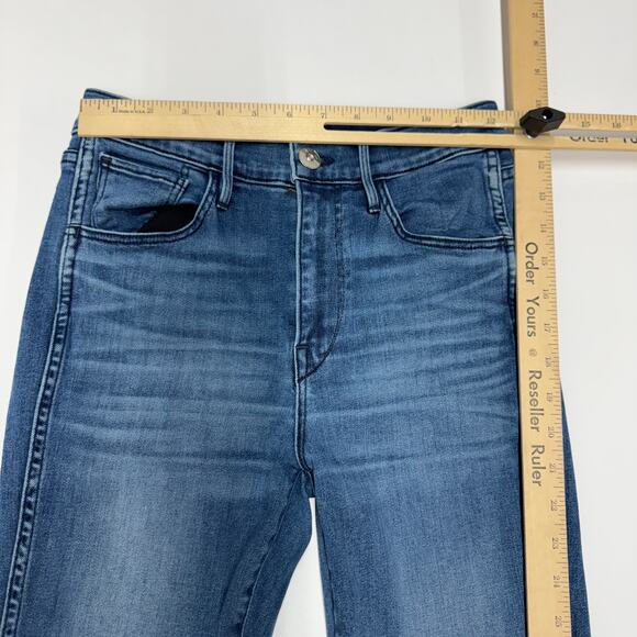 3x1 Jeans Womens 26 Blue Lewis Raw Hem Frayed Skinny High Rise - Picture 6 of 8